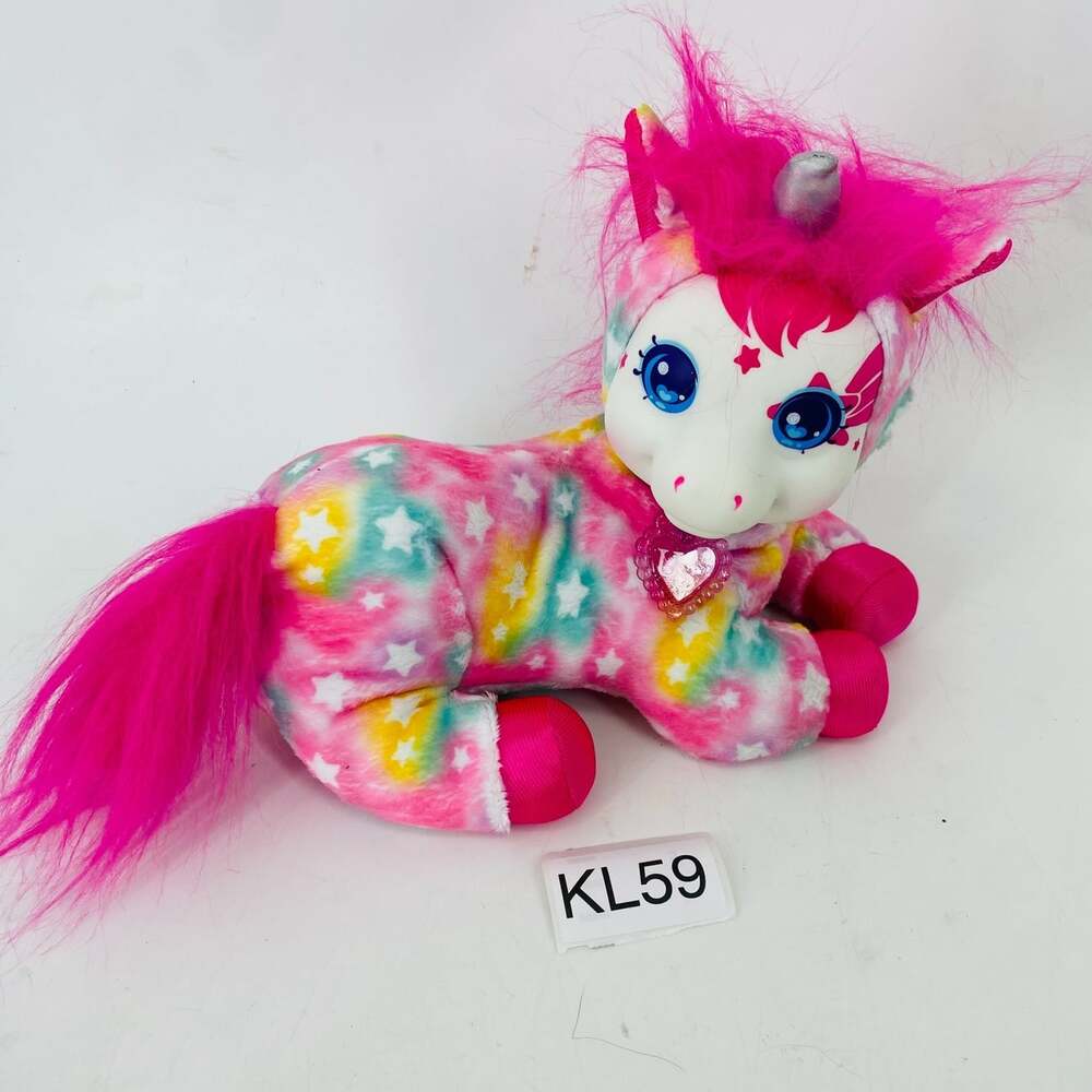 Unicorn Surprise Licorice Plush 3 Babies Pink Rainbow 14" Just Play Pink Rainbow - Picture 4 of 8